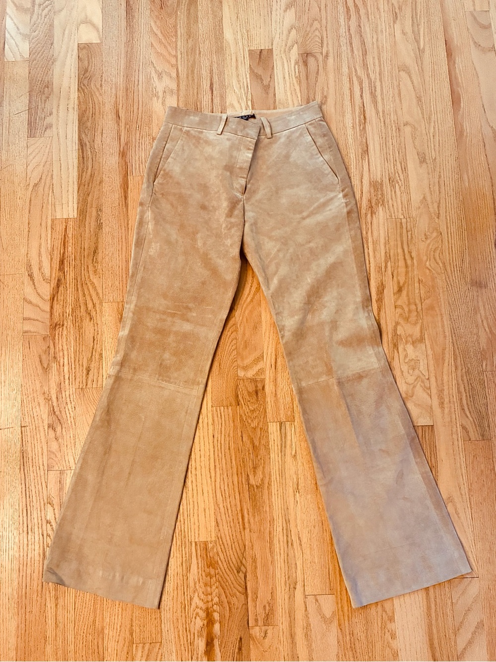 Theory Beige Suede Pants